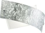 Camilla - Lampada Da Parete Argento 2XE14 Max 2X28W IP20 - Applique Led Da Muro Design Moderno 34X20Cm