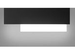 Doha - Applique Led Da Parete Moderna 15W - Alluminio Bianco E Nero, Luce Calda 3000K, 1270Lm, Diffusore Bisatinato, IP20, L.40X13,5Cm