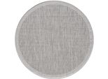 Teppich Da Esterno Giza Grau 200 X 200 Cm Rund