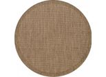 Tappeto Per Esterni Giza Brown 200 X 200 Cm Rotondo
