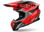 Casco Da Motocross Airoh Twist 3 King, Nero/Grigio/Rosso, 2XL (63)