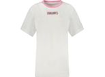 T-Shirt Guess Jeans In Cotone Organico Con Stampa E Strass : Taglia - Xs Taglia: Xs