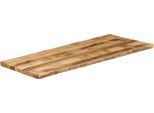 Vidaxl Piano Del Tavolo Con Bordo Ad Albero 140X60X2,5 Cm Legno Massiccio Di Mango Grezzo