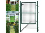 Clanmacy Giardino Cancello Porta Recinzione Porta Recinzione Giardino Cancello Cancello Recinzione Giardino Acciaio Zincato Cortile Porta Giardino 100X100Cm Verde