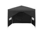 Yuenfong Tenda Pieghevole Gazebo Protezione Uv - Gazebo Da Giardino Tenda Da Festa Tenda Da Giardino Impermeabile - (3X3M, 4 Pannelli Laterali, Antracite)