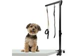 Braccio Del Tavolo Da Toelettatura Per Cani Sessamen-Lp, Braccio Pieghevole Per La Toelettatura Degli Animali Domestici, Braccio Regolabile In Altezza Per La Toelettatura Degli Animali Domestici Con Morsetto, 89Cm