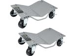 Yuenfong Aiuto Alla Manovra 2 Pezzi, Martinetto Di Manovra Martinetto A Rullo Per Auto, Auto, Camion, Trattori, Piattaforma Per Pneumatici, Ciascuno Con Capacità Di Carico Di 500 Kg