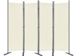 Yuenfong Schermo Parete Divisoria Schermo 225Cm X 180Cm Schermo Schermo Pieghevole Regolabile Divisorio Stanza (Beige)