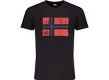 T-Shirt Manica Corta Girocollo Logo Norvegia 1963 846019 Neblack : Taglia - Xl Taglia: Xl