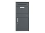 Axi Levi Cassetta Postale Per Pacchi In Metallo Antracite | Cassetta Per Pacchi Multipli | Cassetta Per Pacchi Da Esterno Con Serratura | 50,6 X 38,3 X 112 Cm