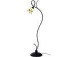 Casa Padrino Lampada Da Terra Tiffany Art Deco Nero / Giallo / Verde H. 161 Cm - Tiffany Leuchten