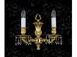 Casa Padrino Lampada Da Parete Doppia In Cristallo Barocco Oro 33 Cm