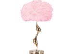 Casa Padrino Lampada Da Tavolo Oro/Rosa Ø 40 X H. 63 Cm