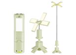 Lampada Da Campeggio Telescopica A Led 6000LM, Ricaricabile 14000Mah, Magnetica E Dimmerabile, Lanterna Portatile Per Campeggio, Cantiere Edile E Emergenze