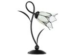 Casa Padrino Lampada Da Tavolo Tiffany Art Deco Nero/Bianco H. 40 Cm - Tiffany Leuchten