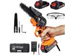 Kraft&Dele Sega A Catena A Batteria 21V 15Cm KD10626 + 2 Batterie - Offerta Speciale