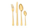 Set Posate Cool Mango 24 Pezzi Per 6 Persone Acciaio Inossidabile Oro Con Box