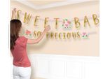 Amscan - Floreale - Bandiera, Baby Shower 2-Pack - Carta SG35350 (Taglia Unica) (Colorato)
