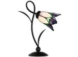Casa Padrino Lampada Da Tavolo Tiffany Art Deco Nero / Bianco / Viola / Verde H. 40 Cm - Tiffany Leuchten