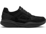 Xsensible SWX23 Scarpe Comfort Da Uomo, Pelle/Tessuto, Nero, Plantare Estraibile - Scarpe Da Ginnastica / Scarpe Stringate Da Uomo, Nero, Pelle/Tessuto (Pelle Elasticizzata)&Nbsp