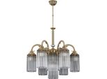 Casa Padrino Lampadario Barocco In Ottone Patinato Ø 60 X H. 85 Cm