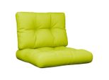 Vidaxl Cuscino Pallet 2 Pezzi In Tessuto Verde Brillante