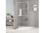 The Living Store Schermo Doccia Per Cabina Doccia Silver 90X195Cm Esg Vetro Trasparente