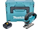 Makita Djv 180 G1XJ Seghetto Alternativo A Batteria 18 V 135 Mm + 1X Batteria 6,0 Ah + Makpac - Senza Caricabatteria