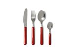 Set Di Posate Excelsa Da 24 Pezzi In Acciaio Fashion Rosso