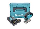 Makita Djv 180 Stxj Seghetto Alternativo A Batteria 18 V 135 Mm + 2X Batteria 5,0 Ah + Caricabatteria + Makpac
