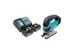 Makita Djv 180 Stx Seghetto Alternativo A Batteria 18 V 135 Mm + 2X Batteria 5,0 Ah + Caricabatteria