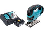 Makita Djv 180 RG1X Seghetto Alternativo A Batteria 18 V 135 Mm + 1X Batteria 6,0 Ah + Caricabatteria