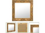 The Living Store Specchio Da Parete In Stile Barocco 50X50 Cm Golden