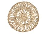 Tovaglietta Clayre & Eef Ø 30 Cm Beige Paglia