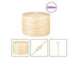 The Living Store Corda 100% Sisal 3 Mm 2000 M