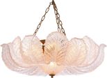 Casa Padrino Lampadario Per Soggiorno In Ottone Antico Ø 85 X H. 30 Cm