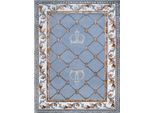 PompööS By Casa Padrino Luxury Baroque Carpet Crown By Harald GlööCkler Blue - Varie Dimensioni