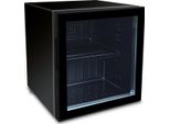 Frigorifero Da Tavolo Nero Con Illuminazione A Led - 55 Litri, Chiusura Automatica, 1 Porta