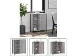 The Living Store Credenza Grigio Sonoma 70X30X80 Cm Materiale Legno