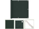 The Living Store Schermo Protettivo Per Balcone Verde Scuro 90X600 Cm Tessuto Oxford