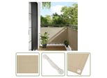 The Living Store Protezione Per Balcone Beige 90X700 Cm 100% Poliestere Oxford