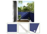The Living Store Paravento Per Balconi Blu 90X800 Cm 100 % Poliestere-Oxford