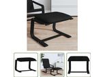 The Living Store Sgabello Nero 51X41X40 Cm Tessuto