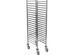 Carrello Portavassoi Matfer Bourgeat Per 1/1GN Con 20 Ripiani In Acciaio Inox