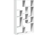 Vidaxl Libreria Bianca 72X20X120,5 Cm Materiale Ligneo