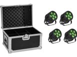 Eurolite Set 4X Led Silent Par 6 Qcl Floor Sw + Custodia (20000986)