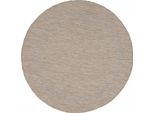 Tappeto Per Esterni Relax Beige 120 Cm Rotondo