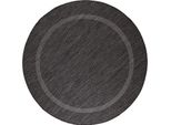 Tappeto Per Esterni Relax Nero 120 Cm Rotondo