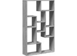 Libreria Grigia Sonoma 72X20X120 Cm In Materiale Ligneo