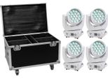 Eurolite Set 4X Led TMH-X4 Bianco + Custodia Con Ruote (20001016)
